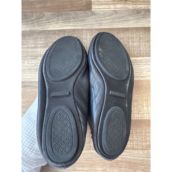 Tory Burch Minnie Ballet Flats Travel Leather in Black size 6 - Picture 2 of 5